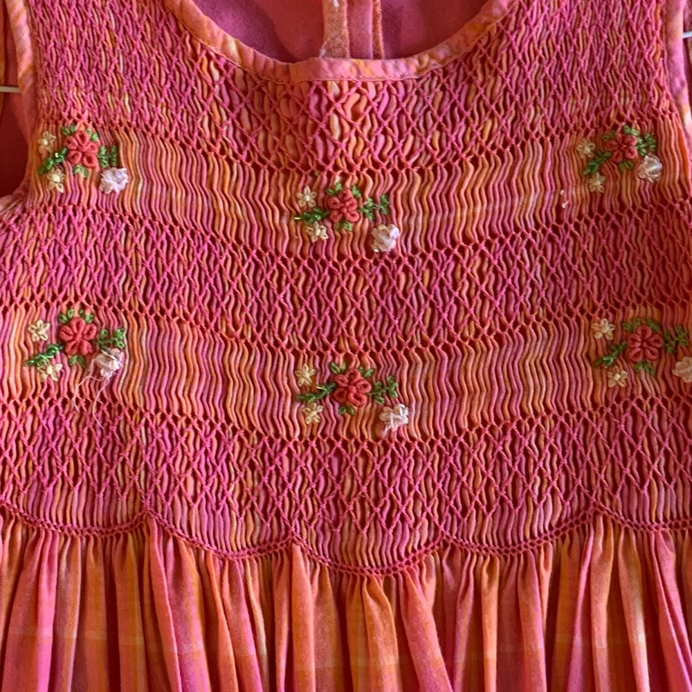 Pretty Easter/summer dress with smocked front